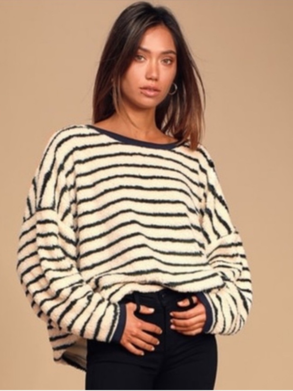 Free People Breton Striped Pullover, size M